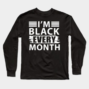 Black History Month Long Sleeve T-Shirt